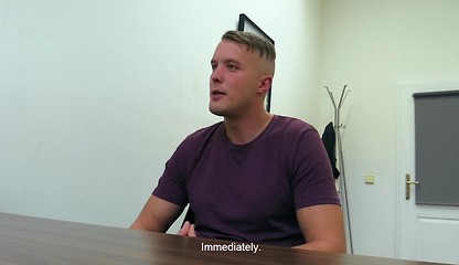 DIRTY SCOUT 182 - Buff Hunk Wants A Job But First He Needs To Suck & Fuck